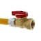 Jones Stephens 5/8" OD (1/2" ID) Gas Connector, 1/2" MIP x 3/4" FIP Ball Valve x 48" G71245 - alternate 2